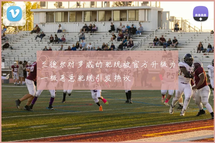 兰德尔对罗威的犯规被官方升级为一级恶意犯规引发热议